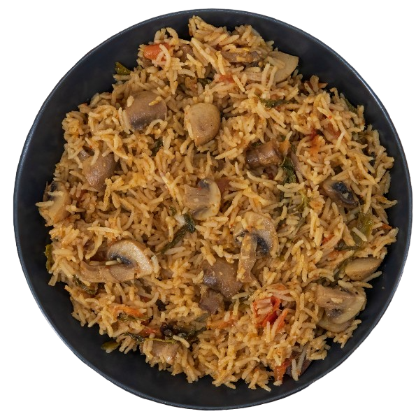 אורז עם פטריות