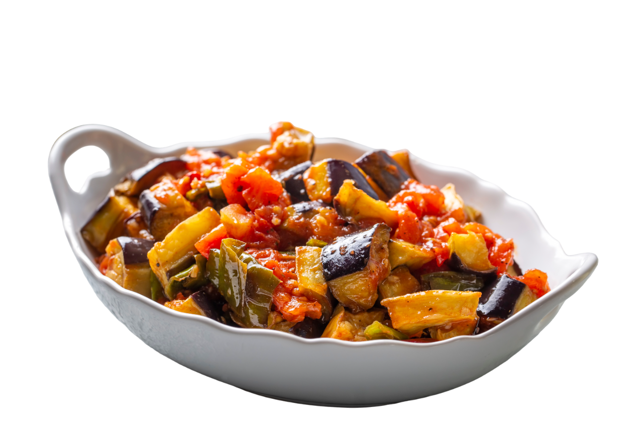 חציל מטוגן ברוטב