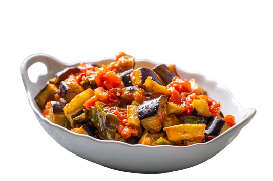 חציל מטוגן ברוטב