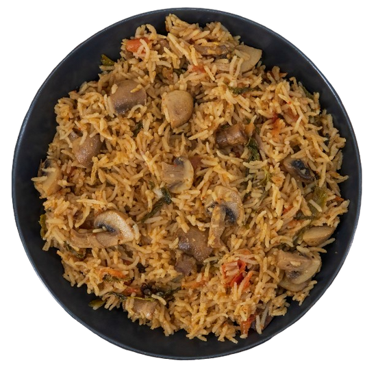 אורז עם פטריות